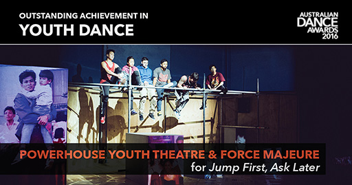 Powerhouse Youth Theatre & Force Majeure performing Jump First, Ask Later